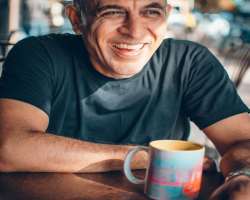 He is a person who is always ready to drink coffee.